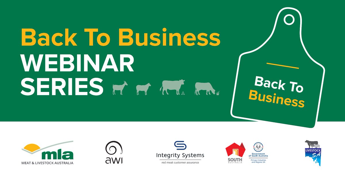 imcfarland's tweet photo. Back to Business - Livestock Nutrition &amp; Management Webinar on Thursday, 21st May at 7.30 pm.
Register now using the following link: https://t.co/Y4evsgPrRe
@woolinnovation @Livestock_SA @meatlivestock https://t.co/NS7n24TKpa