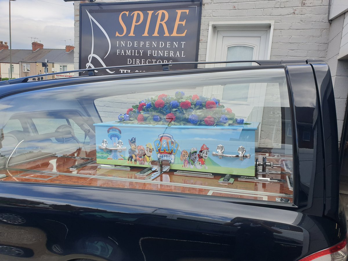 *By kind permission from the family*

This afternoons funeral was the funeral of a dear little boy who lost his life aged 2.
We can customise a coffin with almost any design.
Call 01246 221555 for more information.<a href="/D_Times/">Derbyshire Times</a> <a href="/endfuneralpov/">Down to Earth campaigns</a> <a href="/NAFD_UK/">NAFD UK</a> <a href="/piersmorgan/">Piers Morgan</a> <a href="/ATSocialMediaUK/">KattanAD</a>