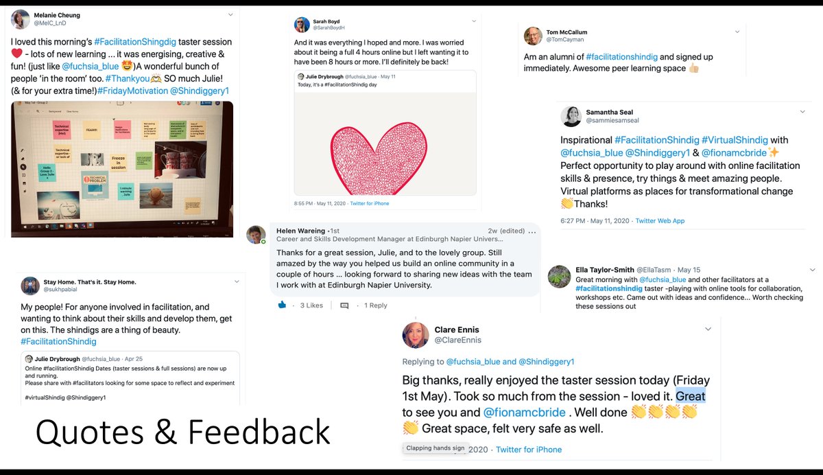 fuchsia_blue's tweet photo. today is #facilitationShindig day! 
Compiling feedback from sessions as we sorted new June dates for 2 hour Tasters &amp; 4 hour Sessions.

So delighted with how it's all going and blown away by the participation online. https://t.co/noo01Kp96W
