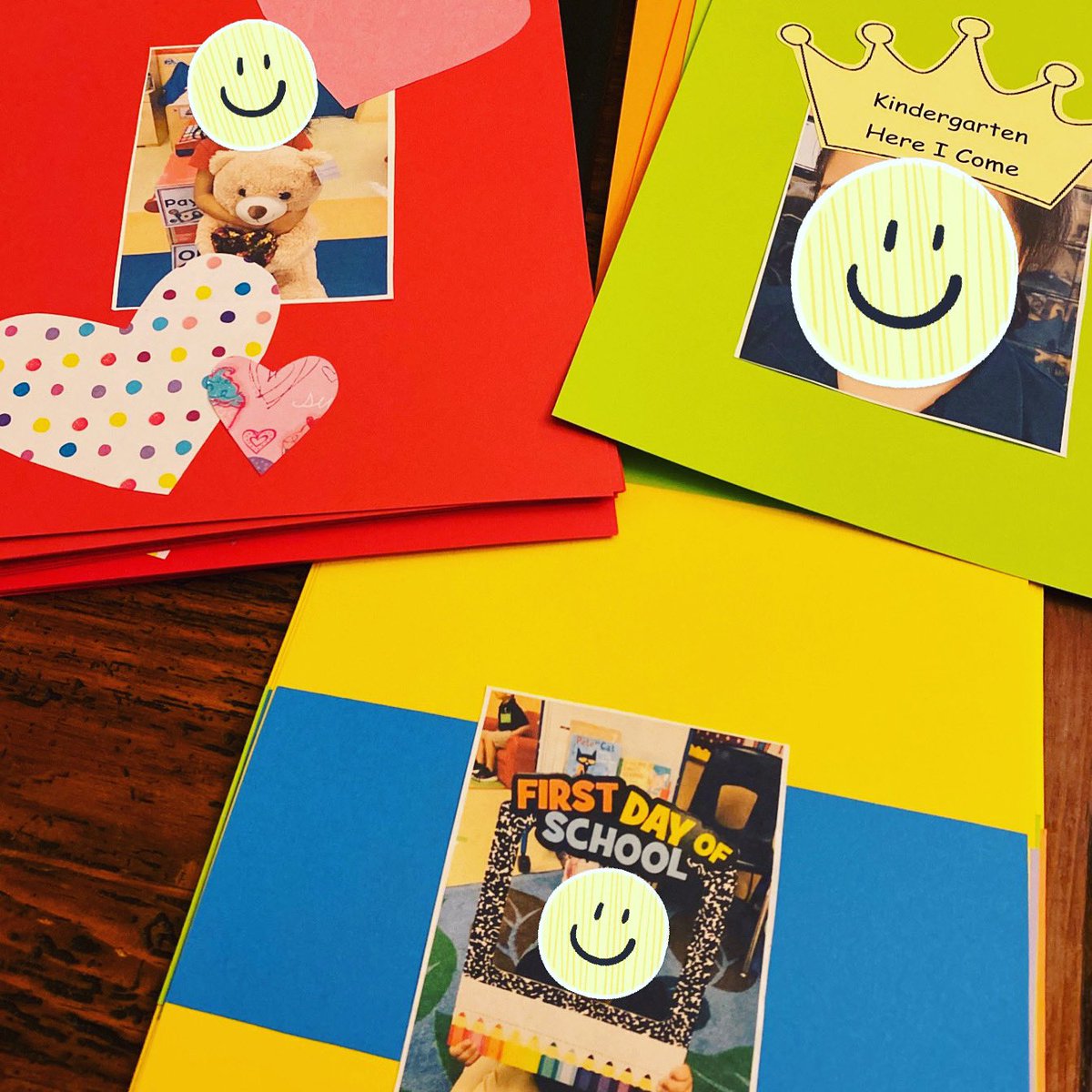 TeachRejoice's tweet image. Late night finishing up our littles end of year scrapbooks ✂️🖍📒 Thanks to my amazing IA who helped me with this project throughout the year 🙌🏼 I definitely couldn’t have done it without her! 🥰 #prekclass #ilovemystudents