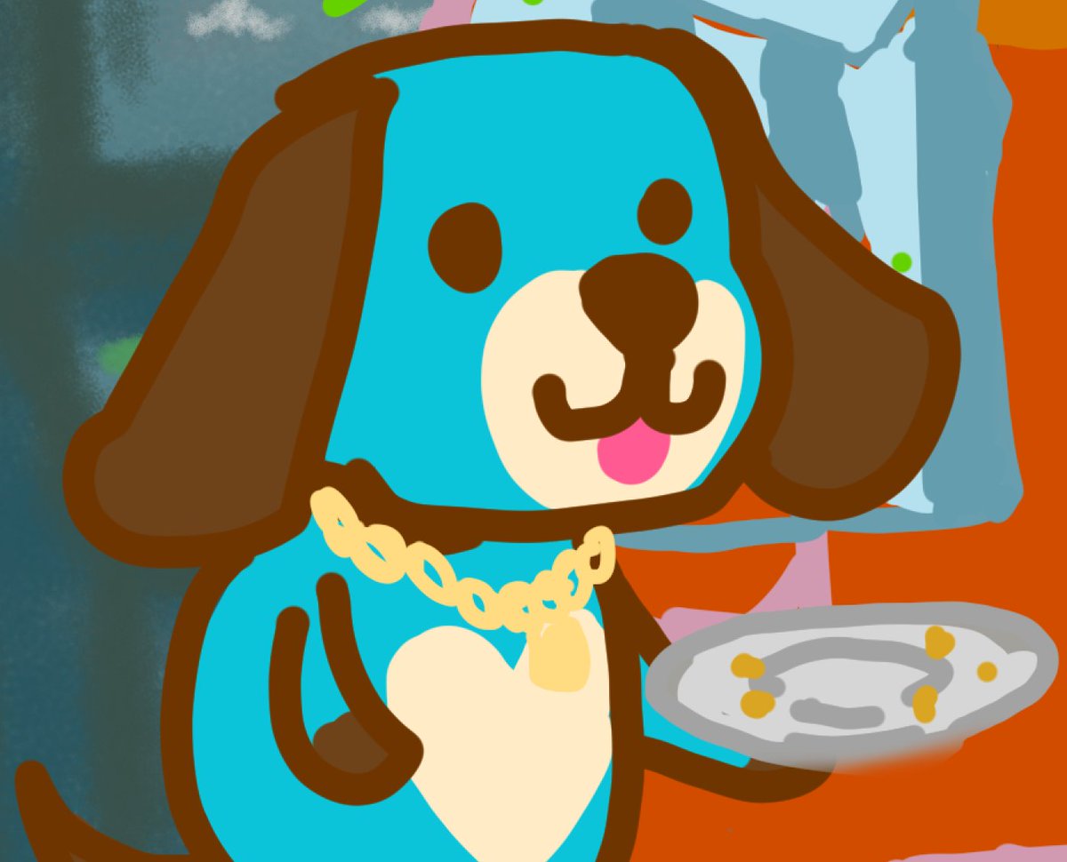 Thanks to everyone who stopped by tonight! The love was real~ I appreciate it!! 🐇🎨 This pup is from tonight's doodle night haha #twitchaffiliate #wacom 

We raided <a href="/WolfPapi7/">Wolf</a> tonight! 

Till next time guys, be safe and wash ya hands 

~♥️🐇