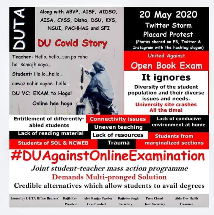 DheerajYfsj's tweet photo. #YFSJ_STAND_WITH_DUTA
#REJECTS_ONLINE_EXAMINATION
#ABOLISH_RIGHT_TO_EDUCATION
#WE_OPPOSE_THIS_AUTOCRACY
@Profdilipmandal
@VivekkumarProf
@ratanlal72
@SurendraYFSJ
@Vikasyfsj1992
@deepanshu2sagar
@KirttiPrabha
@ranganancyYFSJ 
@MrVishvender 
@rkataria50 
@Lakhan8489
@RamAhi1990 https://t.co/GHEvYTOriy