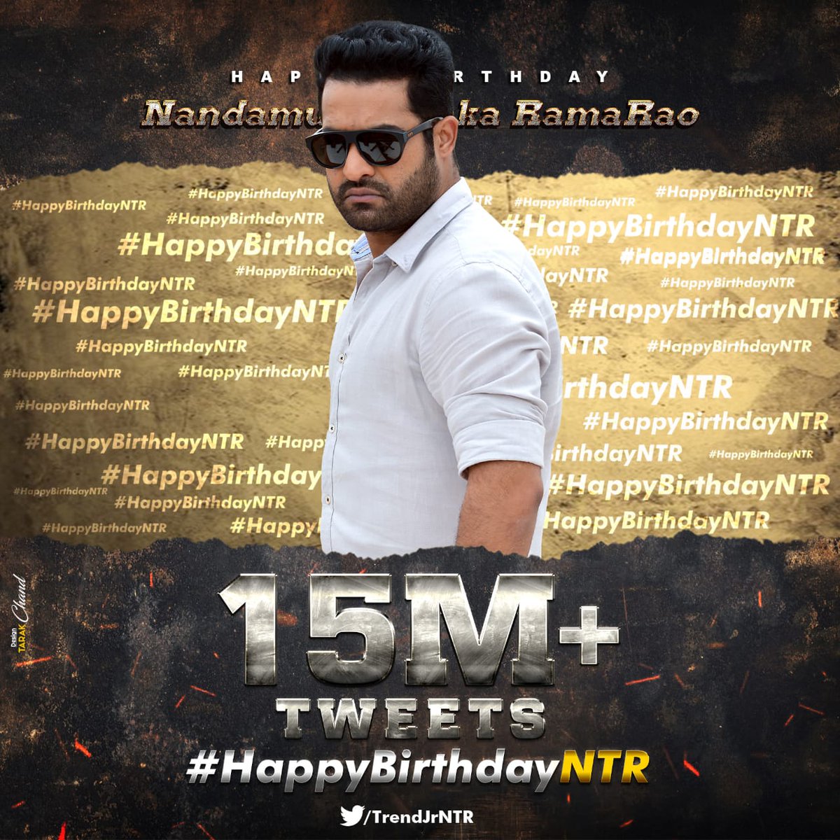 NTR2NTRFans's tweet photo. Reached 15 Million Milestone In 17 Hours 17 Minutes

First Ever 15 Million Tweet Count For Any Trend In India

@tarak9999  Fans Mass 

#HappyBirthdayNTR @tarak9999 https://t.co/DRH8ginVhY