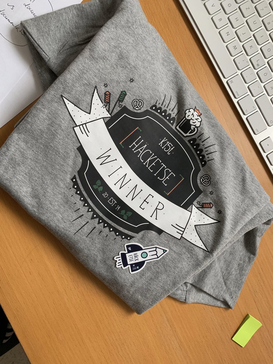 nilsinger's tweet photo. The holy grail of @k15tsoftware shirts has arrived ππ» do you want to win our next #hacketse ? Check out our #jobs page https://t.co/B6TygW6o0F #ITjobs #stuttgart #remote https://t.co/sv6xqPjhzi