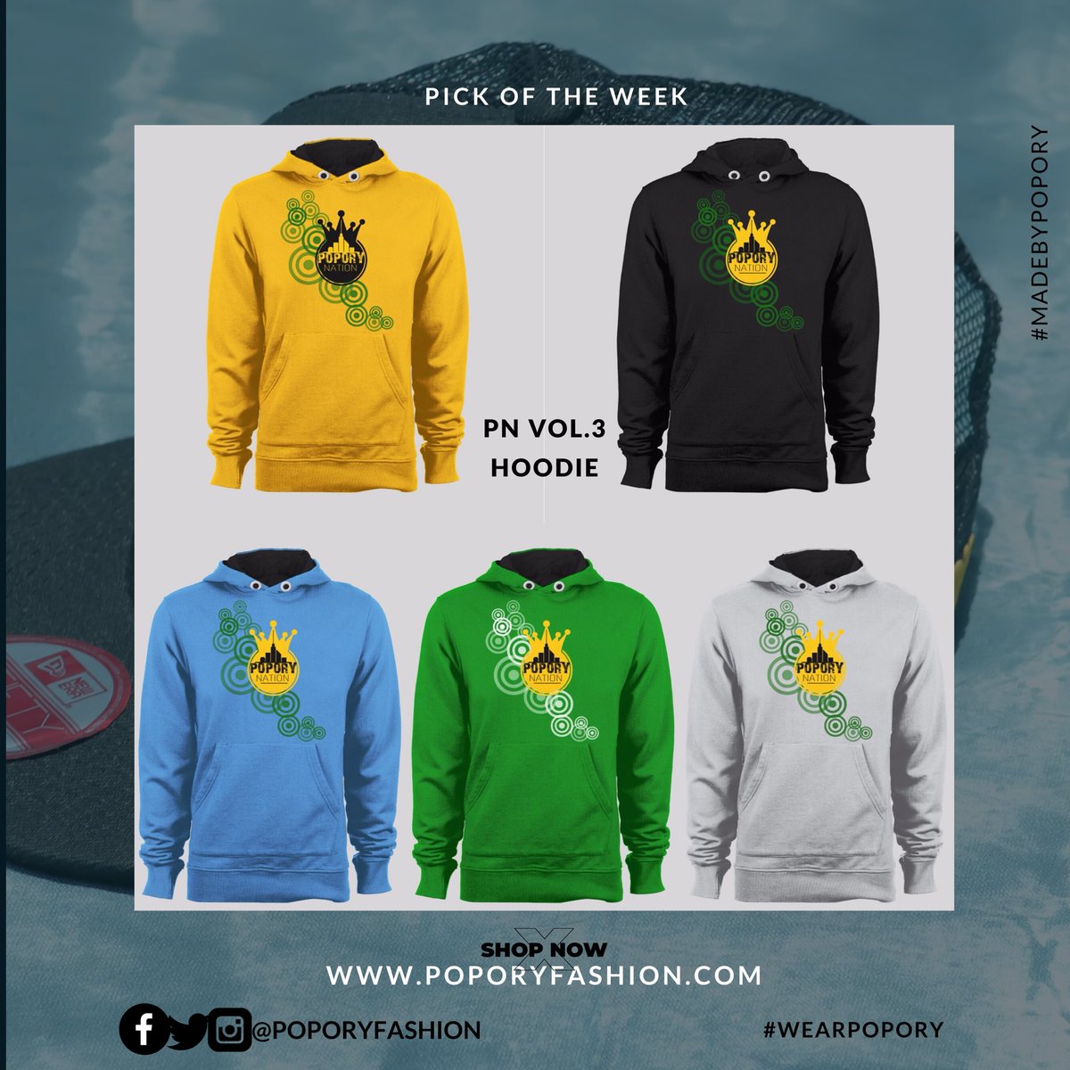 PoporyFashion's tweet photo. Good Morning Lovers of popory 🌹
It’s a perfect day to order/rock our PN Vol.3 Hoodie. Spring/rainy season is upon us & we have got you covered 🌹
Visit 👉 https://t.co/GN5X5dRpHN to shop
#wearpopory #popory #poporyfashion #thinkpopory #shoppopory #madebypopory #hearpopory https://t.co/JSy73x980m