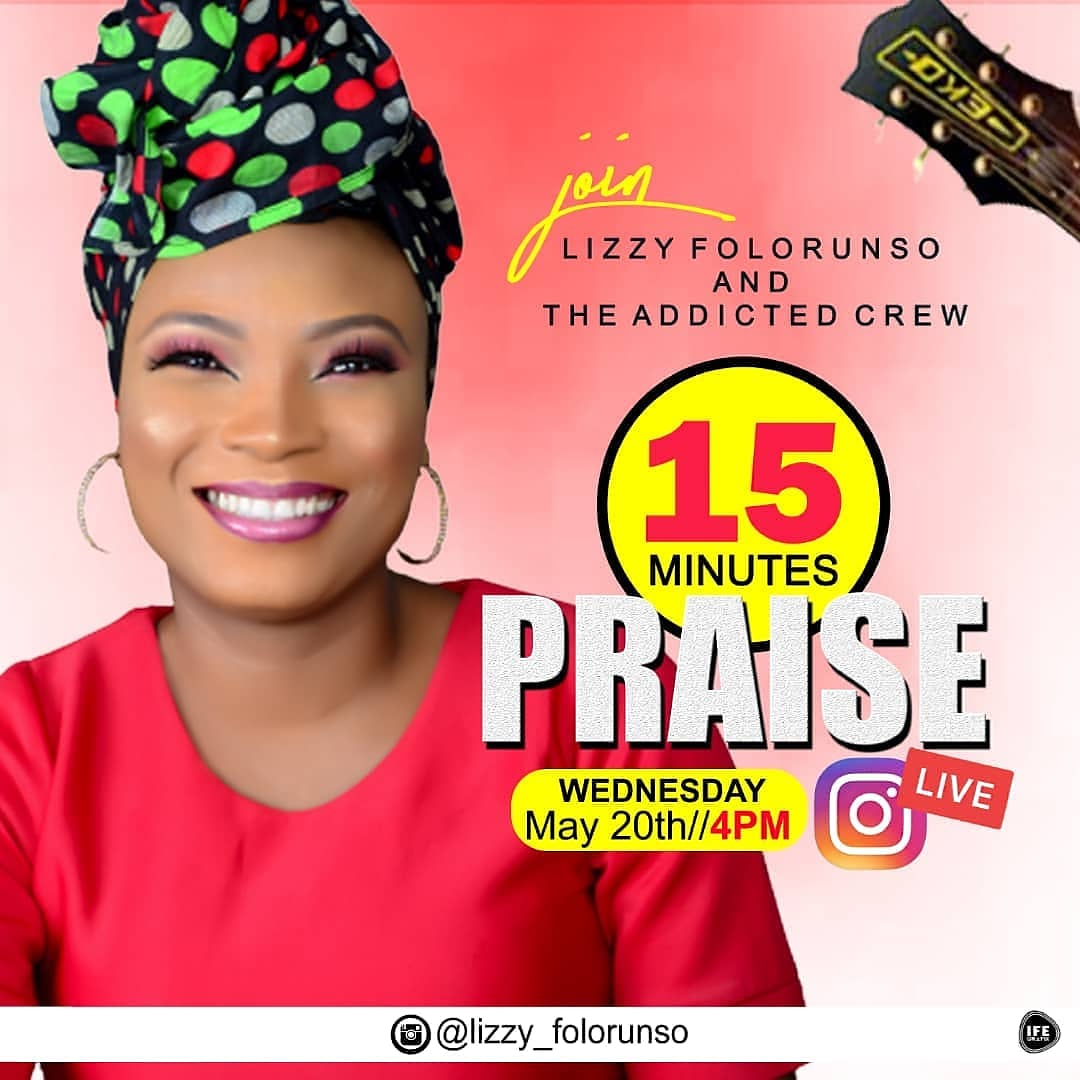 lizzy_folorunso's tweet photo. Is today... Join @lizzy_folorunso live on IG ,4pm .. for time of praises, heart of gratitude to our maker.. In all Give Thanks. #praisejams #gospelmusic #noone #addictedtoJesus #addictedcrew. #repost #plsshare @AkureHowFar @distinctmusicpr @Rebecca_Huey @lydrolphoto @MrLummie https://t.co/xWoqEPcKSn