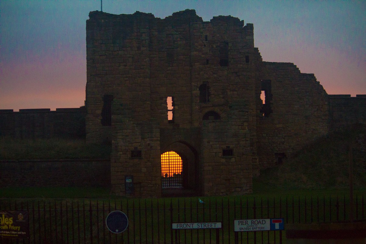 NTynesideCoast's tweet photo. Light at the end of the tunnel #TynemouthPriory https://t.co/y3VWwI40I8