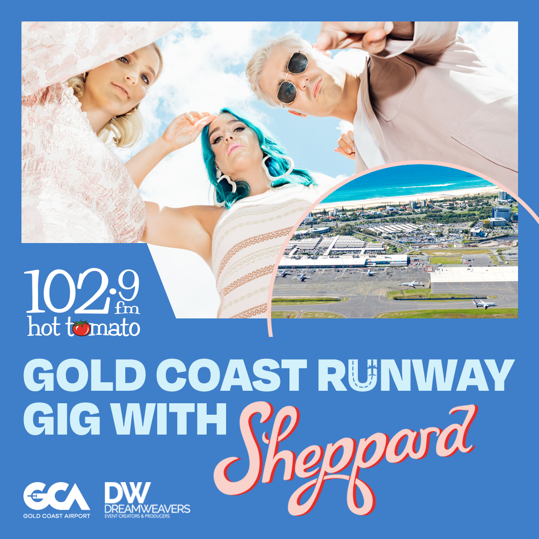 gcairport's tweet photo. Say Geronimo! Super excited to announce music sensation @wearesheppard will be coming to @gcairport for a special runway gig! The show will be broadcast LIVE by our partners at @1029 Hot T🍅mato next Friday, May 29. Can't wait!

#gcairport #visitgc #1029hottomato #wearesheppard https://t.co/KlIAWuQxmj