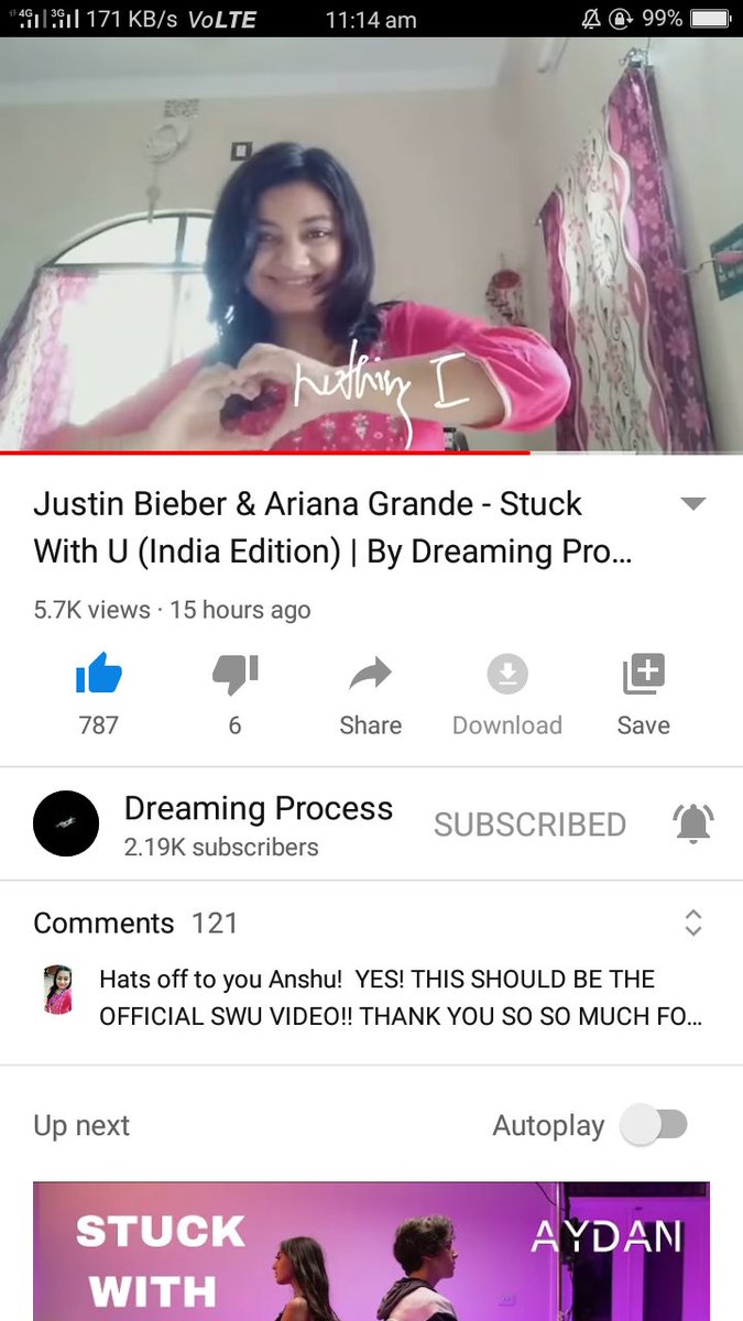 chiral_molecule's tweet photo. Thank you so much @justinbieber for noticing me. You are finally aware of my existence! I'm grateful to Allah.... β€ #StuckWithU #stuckwithuvideo https://t.co/mCv39MYcvB
