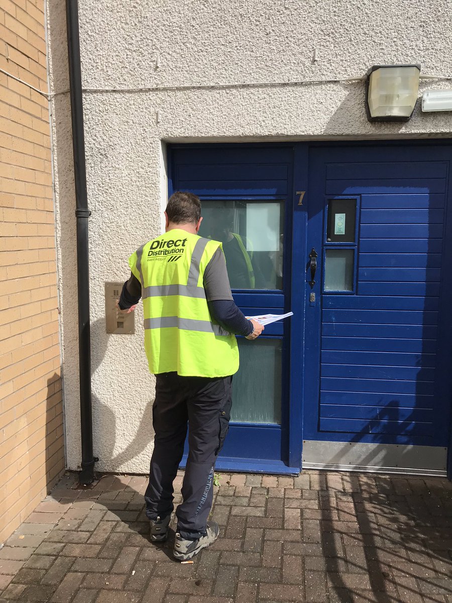 #Leafletdistribution door drop team  out yesterday in #drumchapel #doordrops