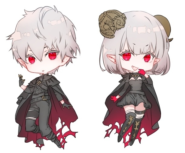 グッズ告知】 ELFENSJóNのBOOTHショップにてASH OF ROUGEの2キャラ