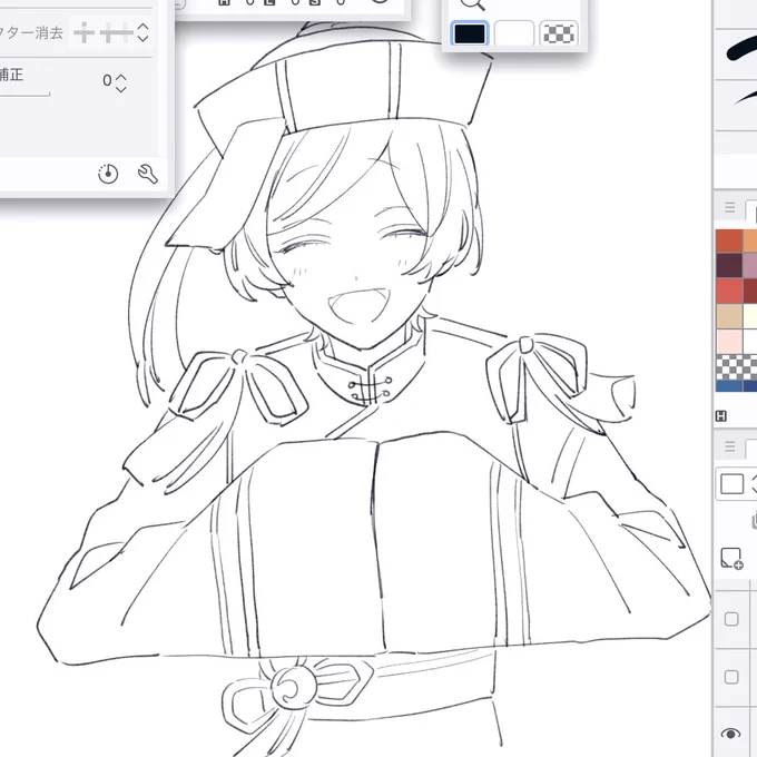 お昼休みにお絵描きができる 