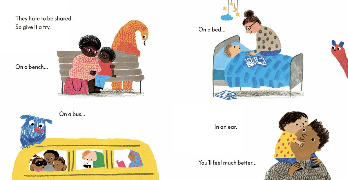 zehrahicks's tweet image. It&apos;s good to talk...

Sharing a few spreads from #TheProblemWithProblems by @RooneyRachel and me, published by @AndersenPress 
#MentalHealthAwarenessWeek