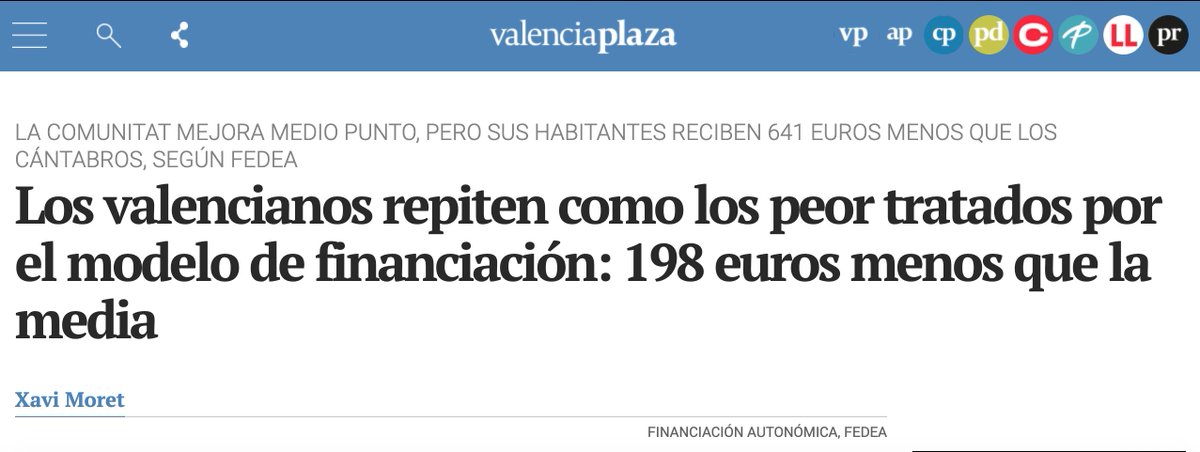 compromis's tweet image. Año tras año, los valencianos y las valencianas tenemos la peor financiación, que pone en peligro nuestros servicios públicos: la sanidad, la educación, la dependencia...

Y todo esto cuando estamos por debajo de la media de renta.

Es decir, ¡SOMOS POBRES QUE PAGAMOS A RICOS!