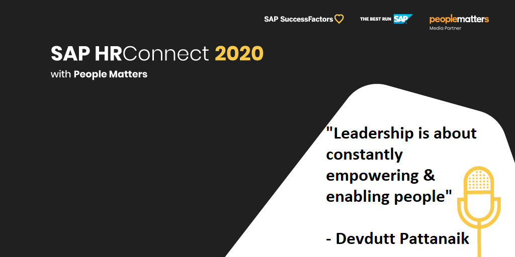 "The crisis does have expiry date. But it sure brings with it many changes for the world of work." shares <a href="/devduttmyth/">Devdutt Pattanaik</a> at #SAPHRConnect2020
<a href="/successfactors/">SAP SuccessFactors</a> <a href="/SAPIndia/">SAP India</a> #TheBestRun  #NavigatingTheNewNormal