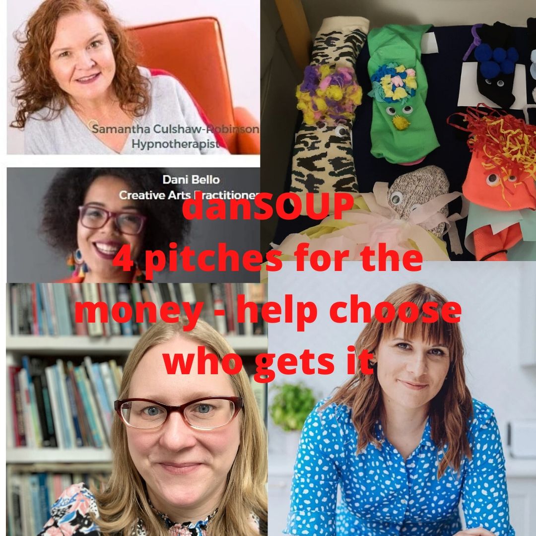 danSOUP21's tweet photo. It's tonight! Watch online 4 pitches 4 #arts &amp; #mentalhealth projects &amp; vote which should get cash. Every £5 ticket goes to #derbyshire &amp; #nottinghamshire projects #danSOUP @THiNKin_NG 
#mentalhealthawareness
Details &amp; tickets here https://t.co/H01FLWcegG https://t.co/VepVDQTeGx