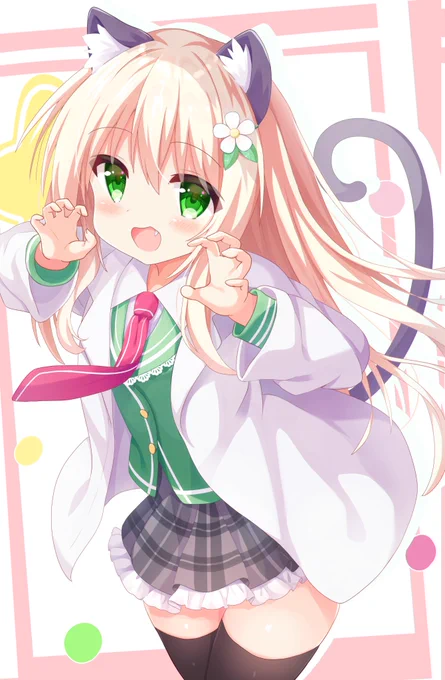 オリキャラの博士ちゃんです
実験に失敗して猫耳が生えてきてしまいました 