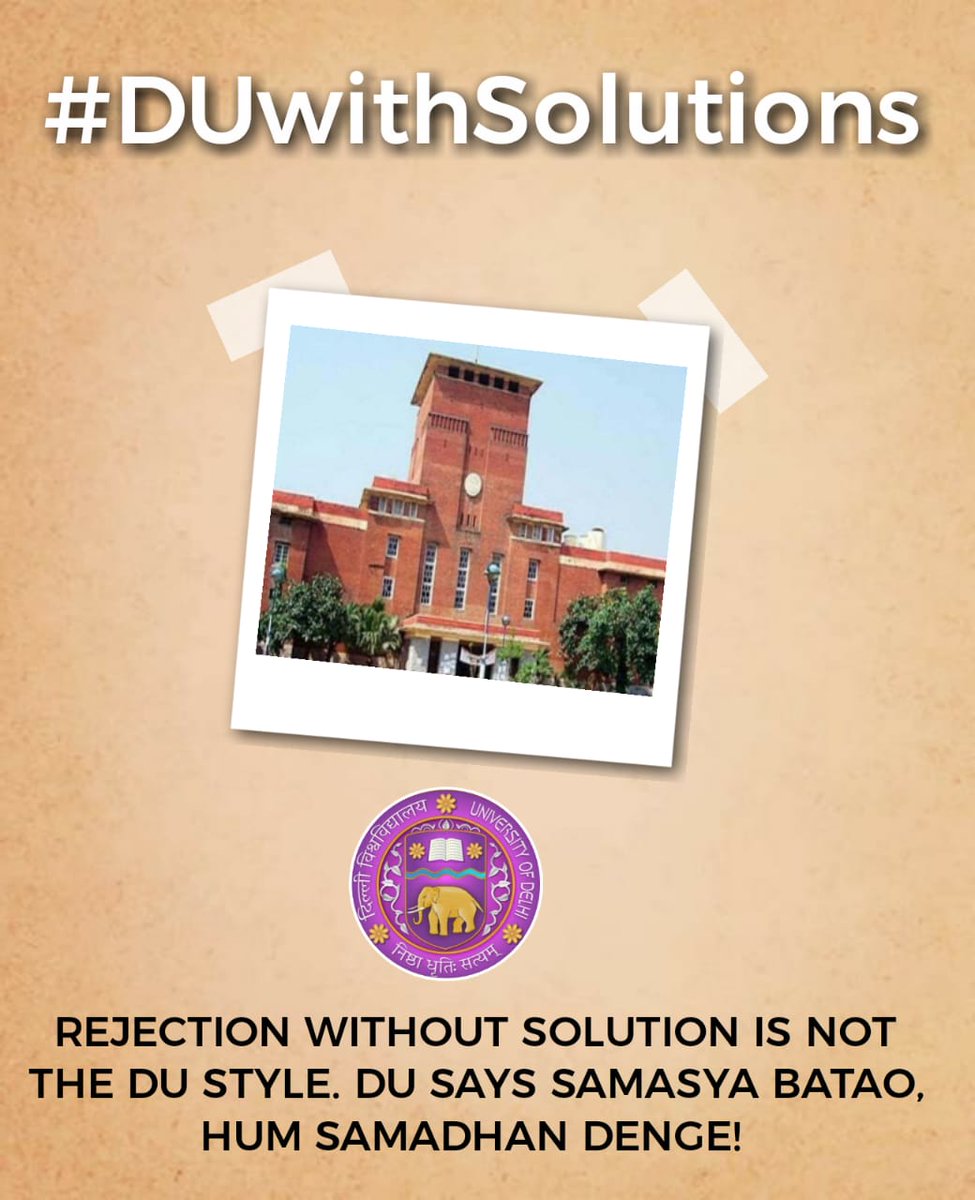 ArsdcollegeA's tweet photo. #DUwithSolutions https://t.co/SHm0XXvXB8