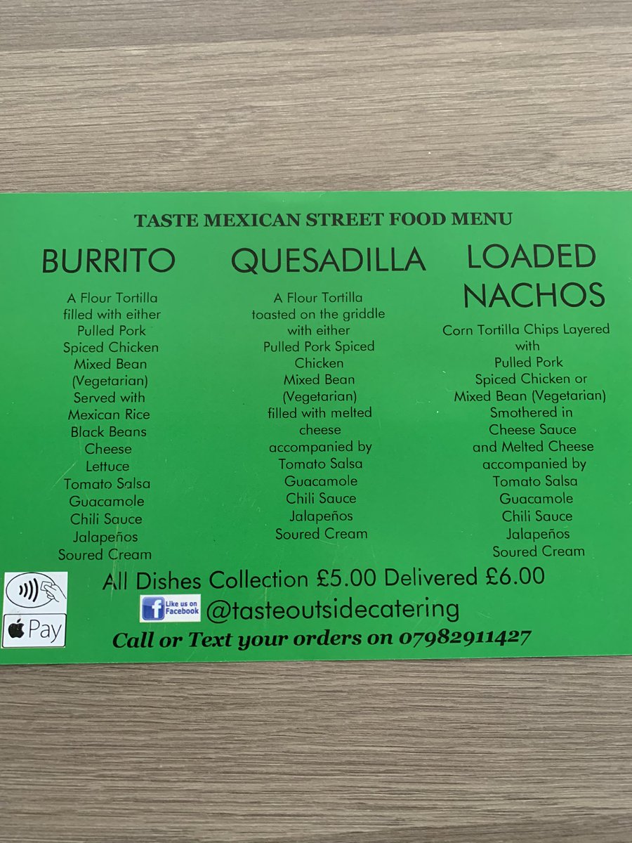 OutsideTaste's tweet photo. See our Mexican Street Food menu https://t.co/sveHd2eShe
