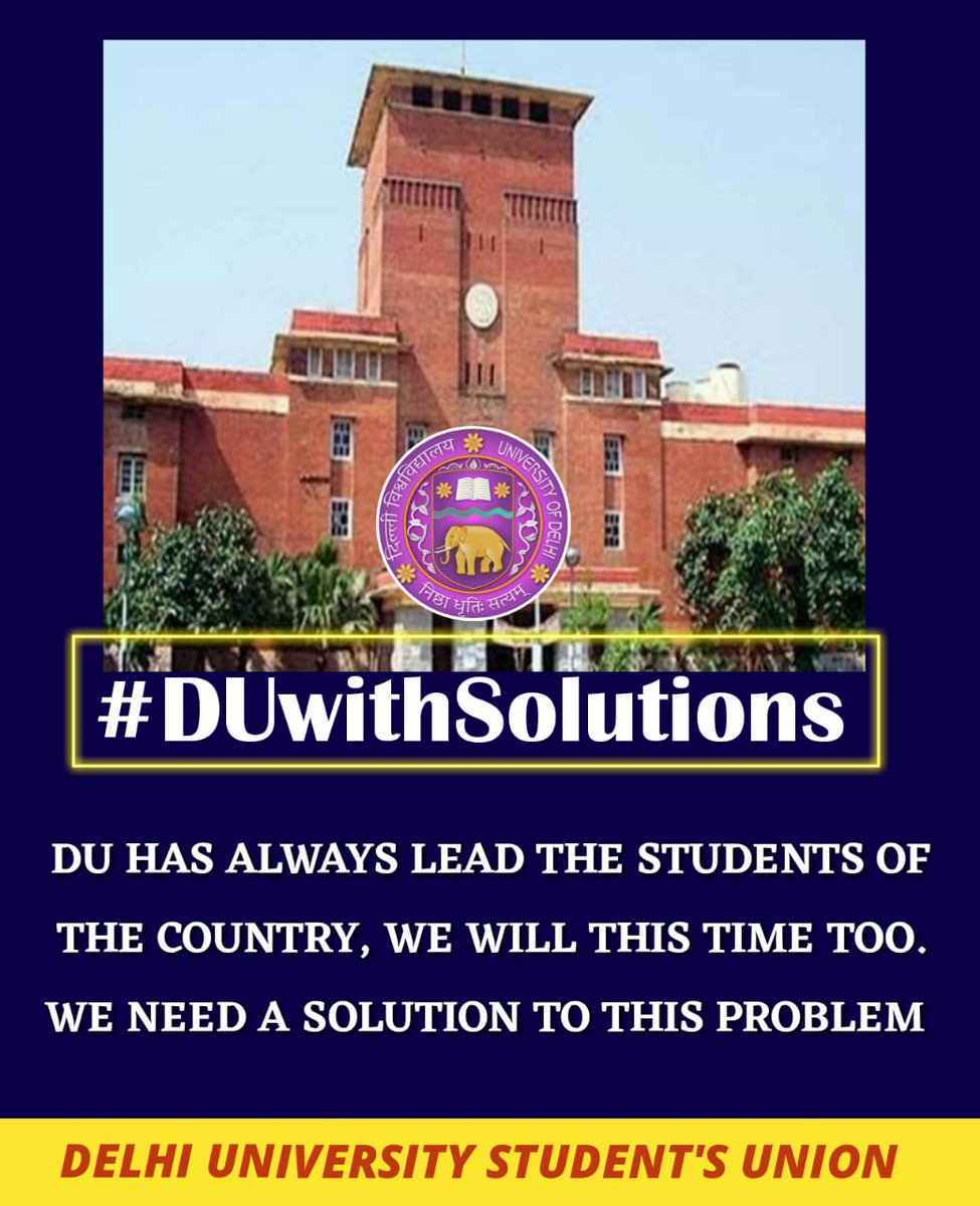 ArsdcollegeA's tweet photo. #DUwithSolutions https://t.co/kfsQq4wwDx