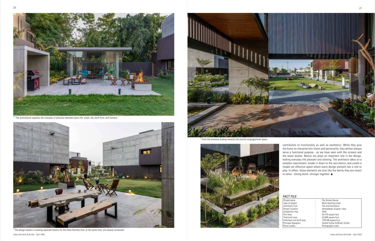 Screen House makes yet another appearance! Thank you @iab for the wonderful feature.

#architecture #architects #thegridarchitects #thegrid #indiandesign #indianarchitect #indiadesignworld #smwindia #VillaDesign #livingspaces #design #home #instaHomes #inside #HomeGoals
