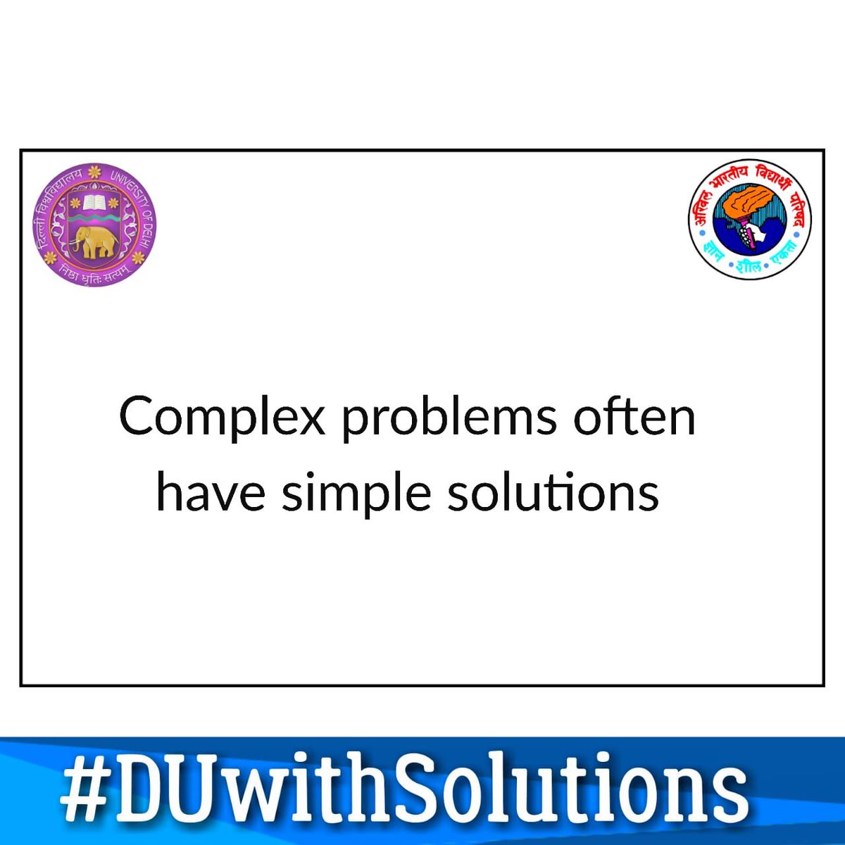 ArsdcollegeA's tweet photo. #DUwithSolutions https://t.co/dwom1eSK1r