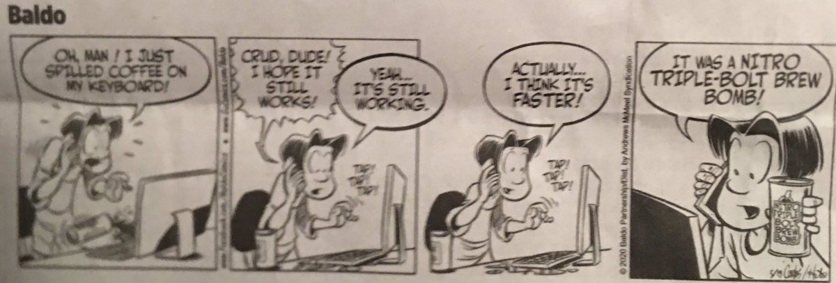 jackybambam933's tweet photo. Just PIERRE ROBERT calling me to talk music during his Coffee Break Music Marathon after he spills his coffee all over everything!! Lol @PierreRobert933 #MickeyMouseOperation @933WMMR @cartooningpro @BaldoComics #Wmmrftv #Drackpack https://t.co/A8xRO5zp0C