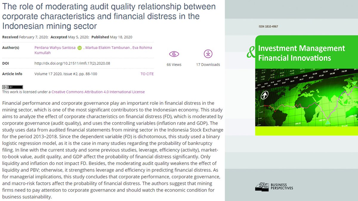 imfi_journal's tweet image. ➡Modeling the segment interactions of Ukraine’s financial market
🔗dx.doi.org/10.21511/imfi.…
👥Liudmyla Prymostka, Іryna Krasnova, Ganna Kulish, Andrii Nikitin, Valentyna Shevaldina
 #fractality #integration #marketmemory