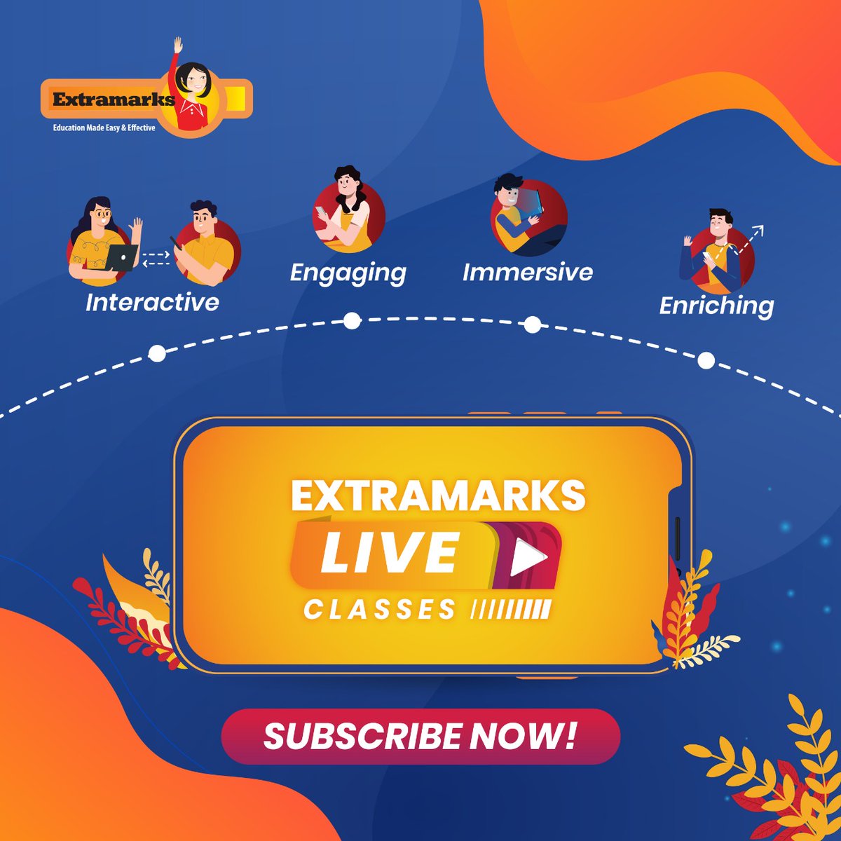 Extramarks's tweet photo. Extramarks Live Classes replicate a real classroom experience, right at the safety and comfort of home. Our #LiveClasses are fun and interactive, where students get to engage with teachers and get immediate resolution to their #doubts!
#Extramarks #LiveClassses #Edtech https://t.co/WWxCNAIkF8