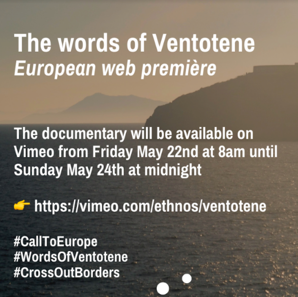 NewEuropeanPF's tweet photo. The Words of Ventotene - a documentary about Ernesto Rossi, the passionate, witty, outspoken anti-fascist activist who wrote a political statement calling for a federation of Europe in 1941! Trailer: https://t.co/oJ5OkyRygx
#CalltoEurope
#CrossOutBorders
#FagiolinoConversations https://t.co/uzlamjxrBj