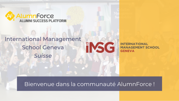 AlumnForce's tweet photo. Bienvenue à @IMSGeneva (International Management School Geneva) dans la communauté AlumnForce !
Nous leur souhaitons un très bon networking au sein de leur réseau ! #Alumni #Network #AlumnForce https://t.co/VgmC9WaRz9 https://t.co/mQAwcfKMZh
