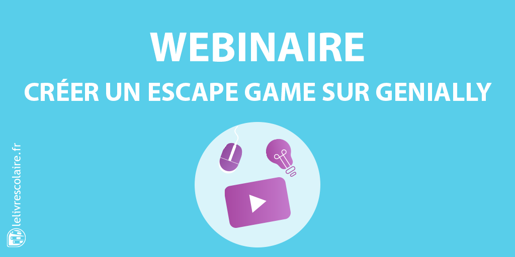📣 #Nouveau #Webinaire
Notre équipe vous propose une formation d’une heure sur l'essentiel à savoir pour créer des #EscapeGames pédagogiques sur <a href="/genially_fr/">Genially_fr</a>. Inscrivez-vous gratuitement sans plus attendre : 👉 buff.ly/2UwcAKS