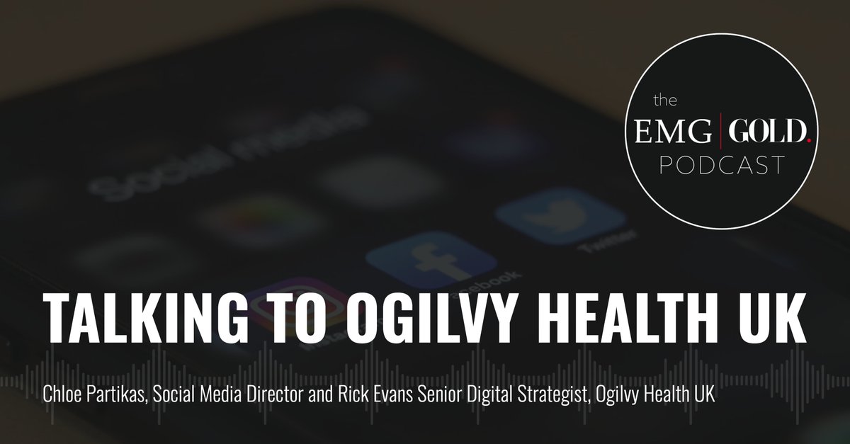 EMG GOLD Podcast: This week, we speak to social media experts, Chloe Partikas and Rick Evans, from Ogilvy Health UK, who share insights from their 2020 Social Check-up, which looked into the social behaviours of the pharma industry. Listen here: emg-health.com/omnipresent/po…