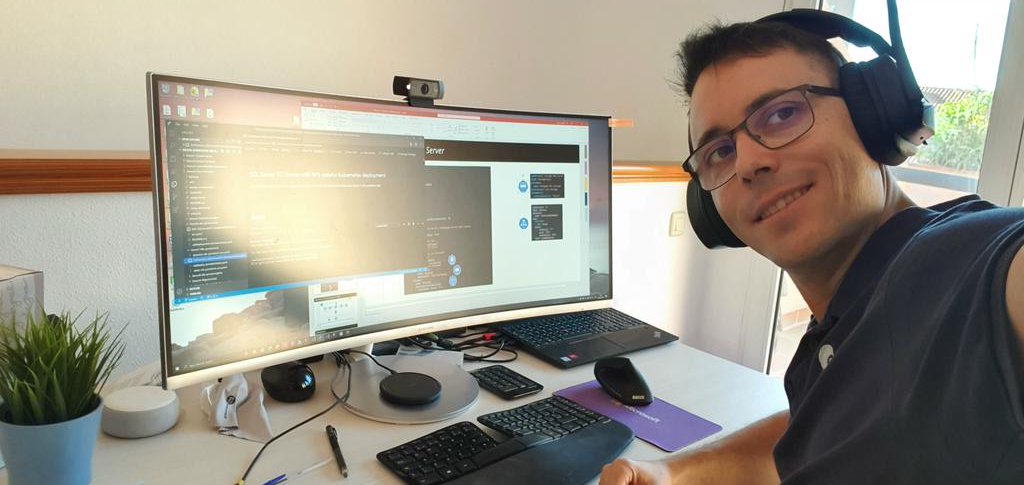 enriquecatala's tweet photo. Preparado para empezar la sesión sobre @SQLServer #k8s para el #solidqsummit2020 https://t.co/O5KLwRw2TL