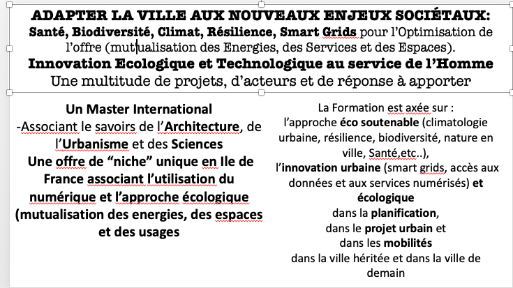 Patingel's tweet image. Le Master UA de Sorbonne Université:une formation internationale en phase avec les enjeux sociétaux actuels
