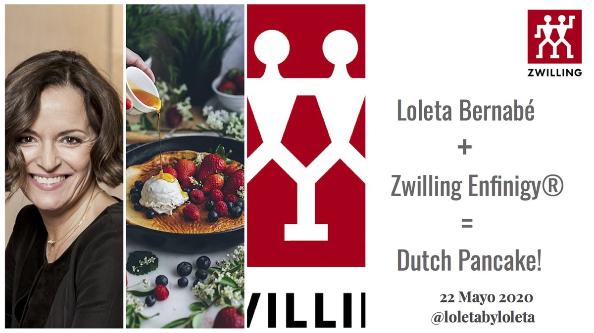 MOScomunicacion's tweet photo. Continúa la programación especial de recetas Zwilling Enfinigy®, esta semana @LoletabyLoleta nos presenta "Dutch Pancake con frutos rojos" 😋
22 Mayo Instagram @loletabyloleta
#ZWILLING1731 #Enfinigy #ModernLivingKitchen @Zwilling_ES #CulinaryWorld #Recipes https://t.co/yHsN28vztL