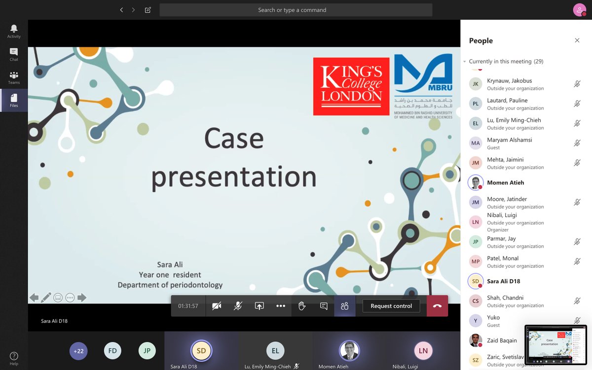 MBRUniversity's tweet photo. In addition, our #MBRUDental postgraduate students, Fawaghi AlAli and Sara Ali, have presented their clinical cases in this session. 🦷
#MBRU https://t.co/4qp7IDYEUV