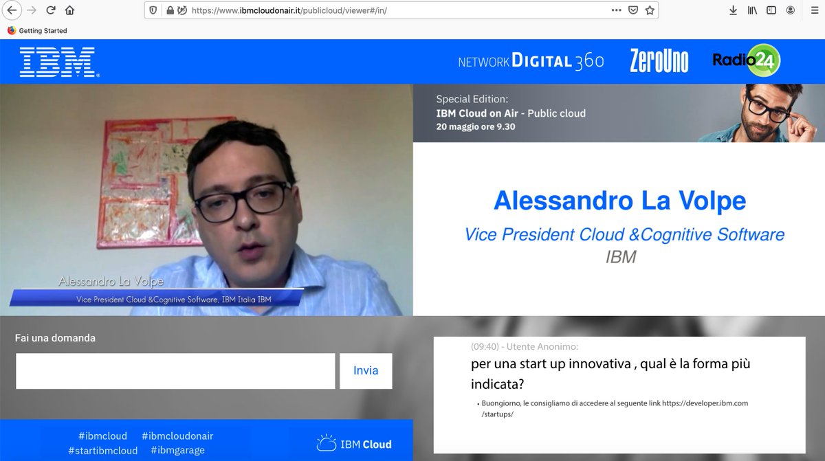simonazagaria's tweet image. il #cloud  consente di realizzare la modernizzazione applicativa necessaria @alex_lavolpe
 #PublicCloud #StartIBMCloud #IBMCloudOnAir #IBMCloud #IBMGarage @IBMItalia