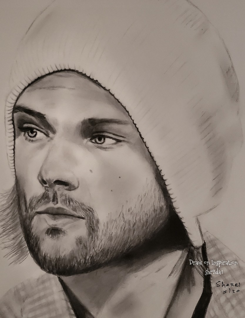 shr2da1's tweet photo. Jared, pencil sketch. #SPNFamily @jarpad @WinchesterBros @FangasmSPN @WinFamBusiness @SuperWiki https://t.co/eeMdaJylnK