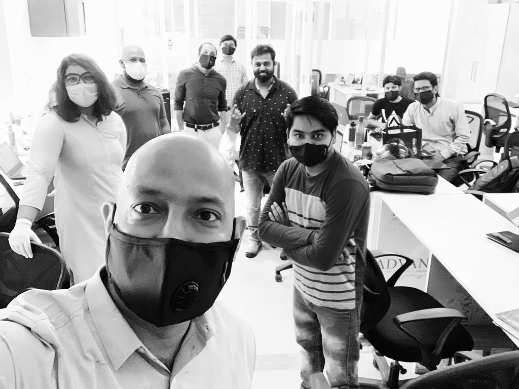 The new normal - CoVid diaries with masks and sanitizers and Namaste ! #newnormal <a href="/SironaHygiene/">Sirona Hygiene</a> <a href="/PeeBuddyIndia/">PeeBuddy India</a> @bodyguard_india