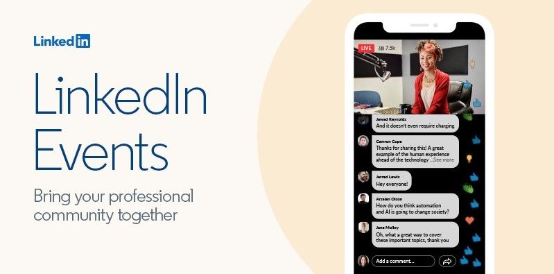 Ouest_Digital's tweet photo. #Linkedin : les pages peuvent désormais créer des événements vidéo en direct 👉 https://t.co/pboVBRbhw1 via @arobasenet #SocialMedia https://t.co/ksfIRF3dey
