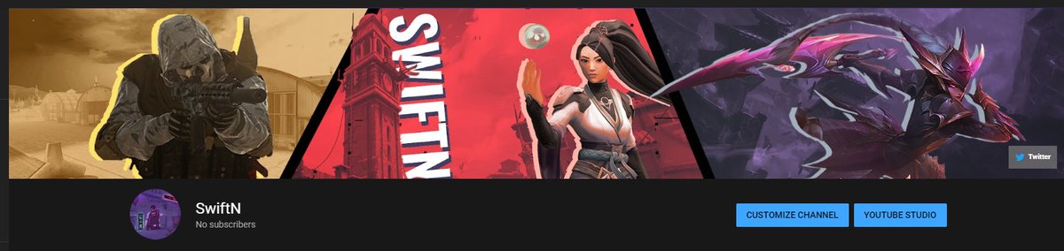 SwiftNOfficial's tweet image. New Banner for my YouTube Channel, made by @BillyDaBongo