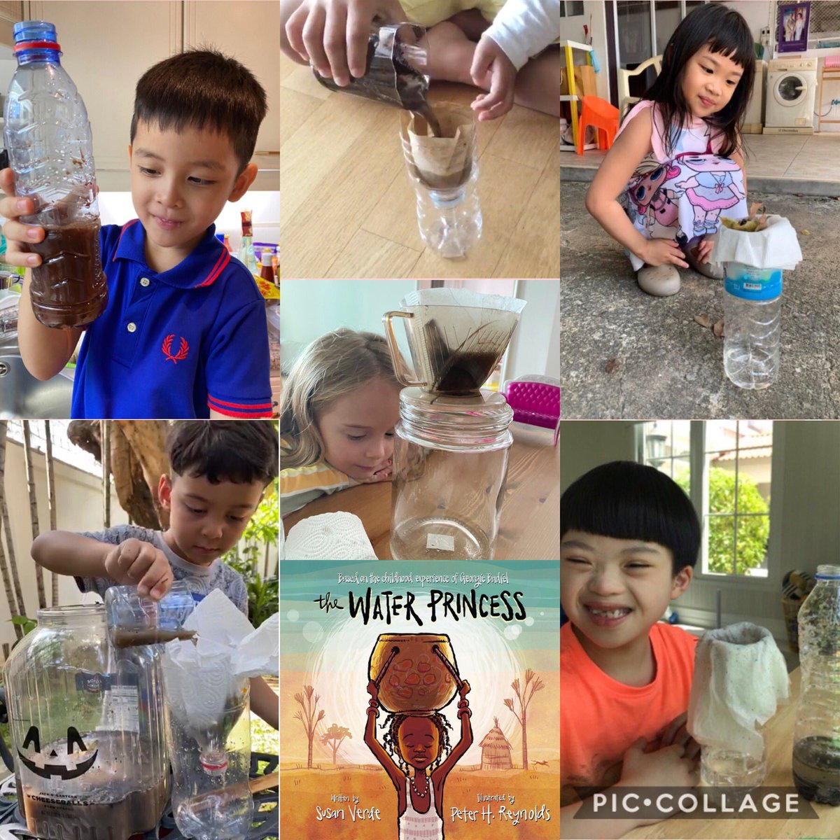 CsMyis's tweet photo. Today we read The Water Princess by @susanverde and learned that not everyone has easy access to clean water. Ss did a science experiment to see what it’s like to clean dirty water, making their own filter systems! @MYISMagic #sharingtheplanet #ibpyp https://t.co/43LLMMlkEY