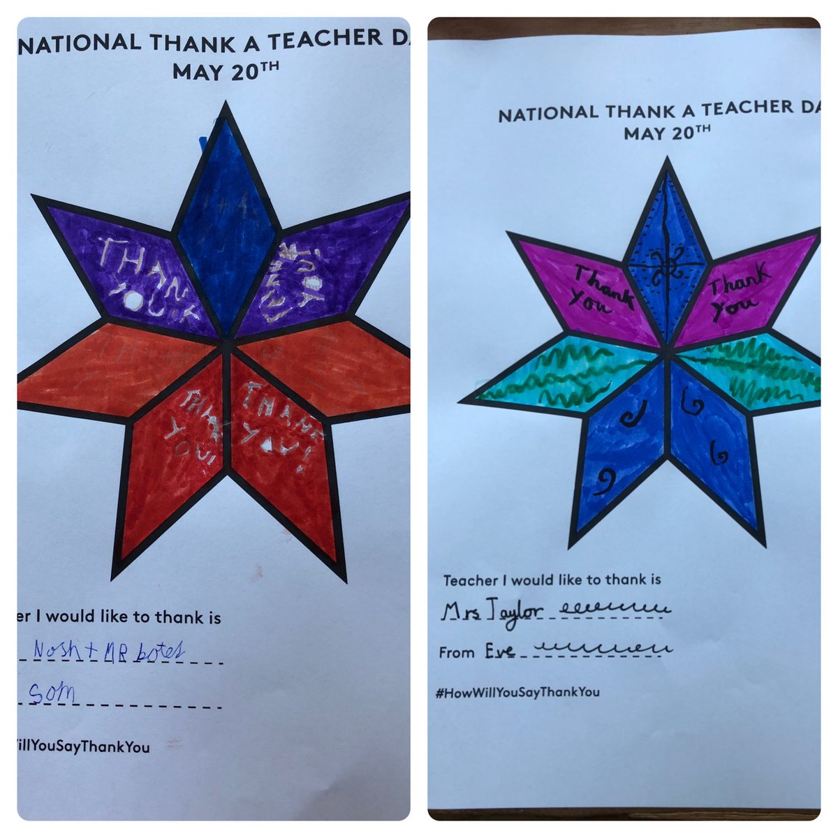 We are very grateful to all the teachers out there. Both of my children have exceptional teachers this year, they are missing them a lot. #HowWillYouSayThankYou