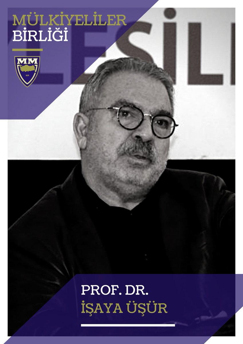 Prof. Dr. İşaya Üşür’ü kaybetmiş olmanın derin üzüntüsü içerisindeyiz.
Camiamızın, ailesinin, yakınlarının ve sevenlerinin başı sağ olsun.
mulkiye.org.tr/prof-dr-isaya-…