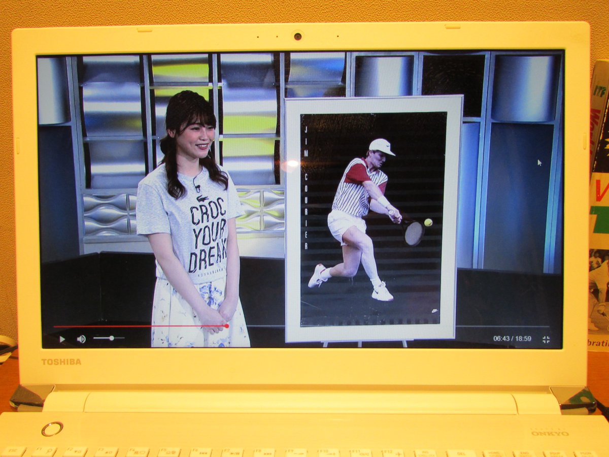 リバティクロス 阿部輝夫 一枚のポスター テニスファンが楽しみにしている Wowow 放送の 週刊テニスnavi 新コーナー The Legend ジムクーリエ 当時のオリジナルポスターで協力させていただきました Wowowオンデマンド いつでもご覧いただけ