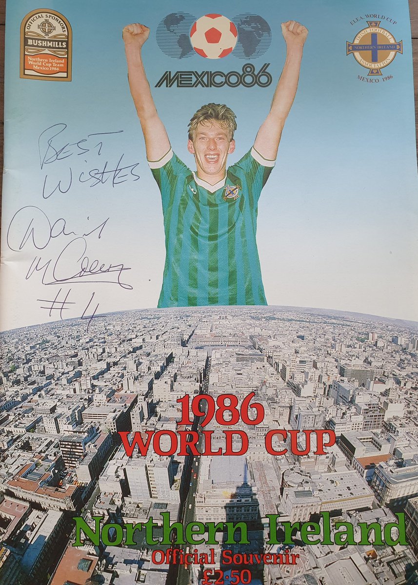 Found a few of the 1986 <a href="/NorthernIreland/">Northern Ireland</a> World Cup souvenir programs.

Signed one and will give it away with a few other <a href="/NorthernIreland/">Northern Ireland</a> items.

⭐⭐Like and RT this post + will choose a winner later today⭐⭐

<a href="/WGMac/">Gary McAllister</a>