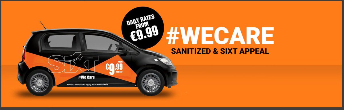 #staysafe &amp; rent with <a href="/SixtIreland/">Sixt Ireland</a> 

sixt.ie <<<<<<< Check Us Out!