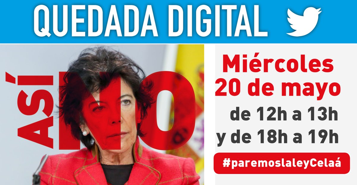 Recuerda: Hoy a las 12:00 #ParemosLaLeyCelaá