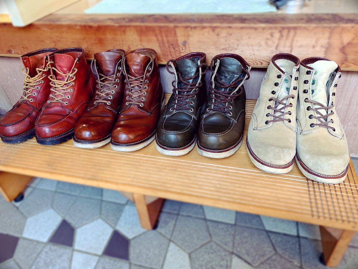 Makoto_Works's tweet photo. bootsメンテ
work bootsだけど、綺麗になった後はやっぱり気持ちいいもんです
#2268 #2974 #8248 #8268 #9111 #8180 #2001 #866
#redwing
#pt91
#福禄寿カスタム
#Vibram700
#Vibram705
#Vibram100
#Vibram4014
#Vibramsole
#Vibram
#ダブルステッチ
#ダブルミッドソール https://t.co/gegwClkgSv